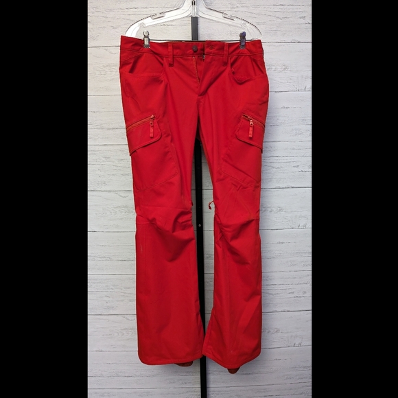 Burton Gloria Tomato Red Ski Snowboard Pants - Picture 5 of 9
